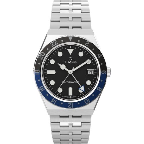 Relógio Q Timex GMT Retrô TW2V38100
